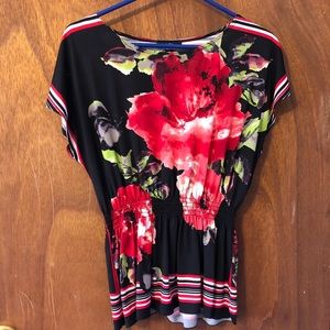 NWOT-BCX-floral blouse-medium